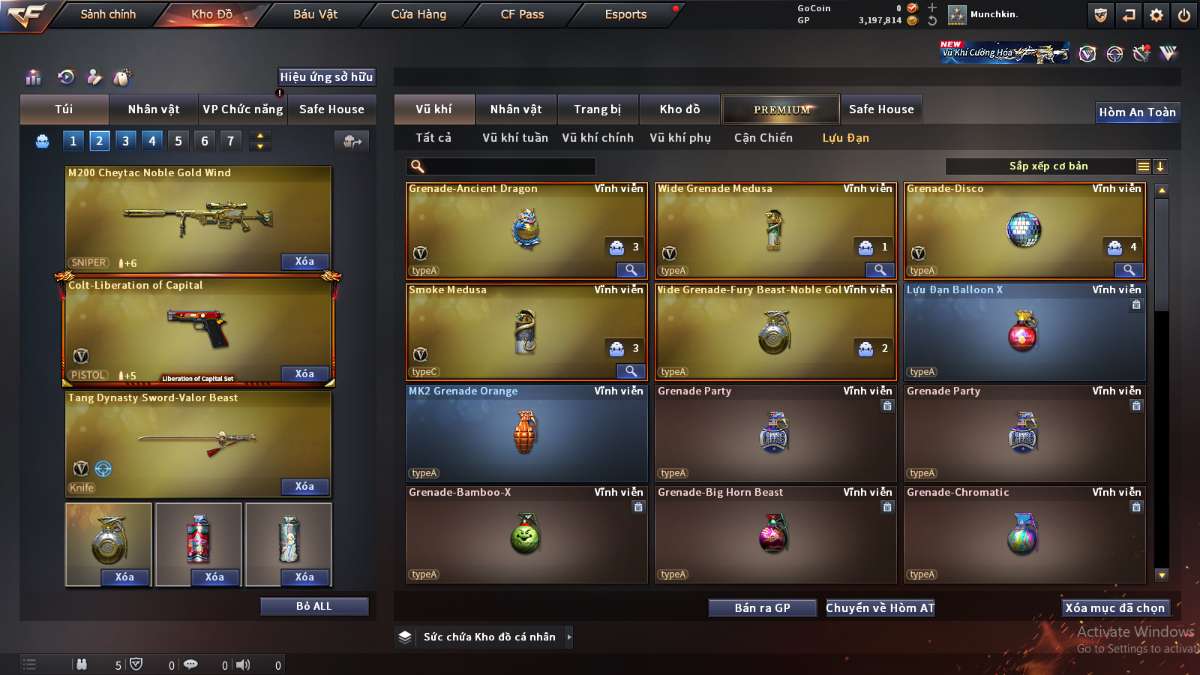 shop acc cf uy tin gia re